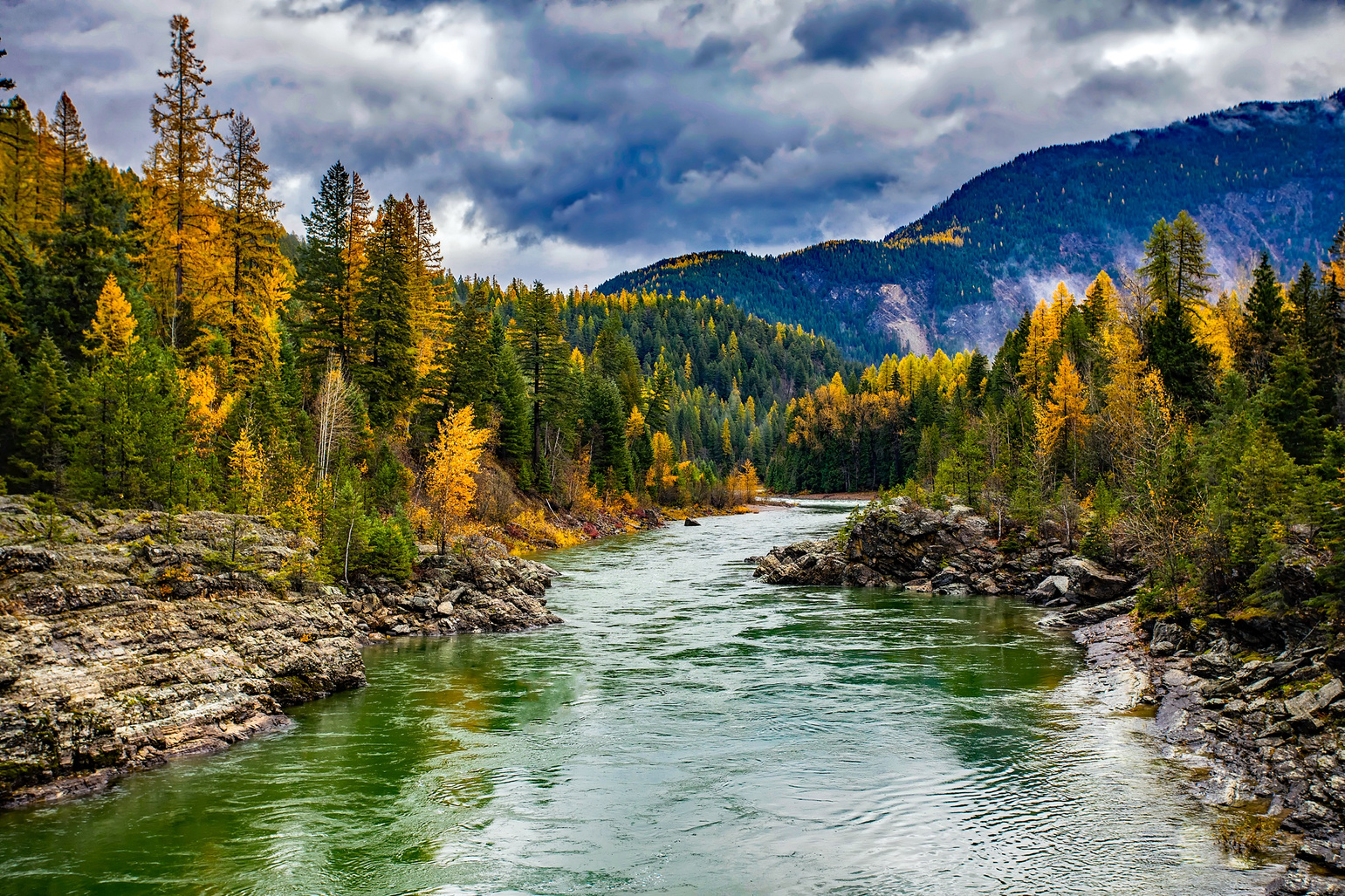 HDR Mountain Landscape